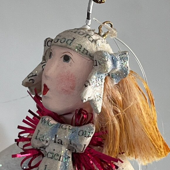 Department 56 Patience Brewster Krinkles Christmas Ornament "Fa La La Lady" READ - Picture 12 of 12